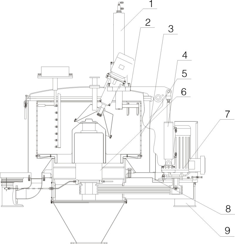 Lgz Flat Plate Scraper Bottom Discharge Automatic Centrifuge