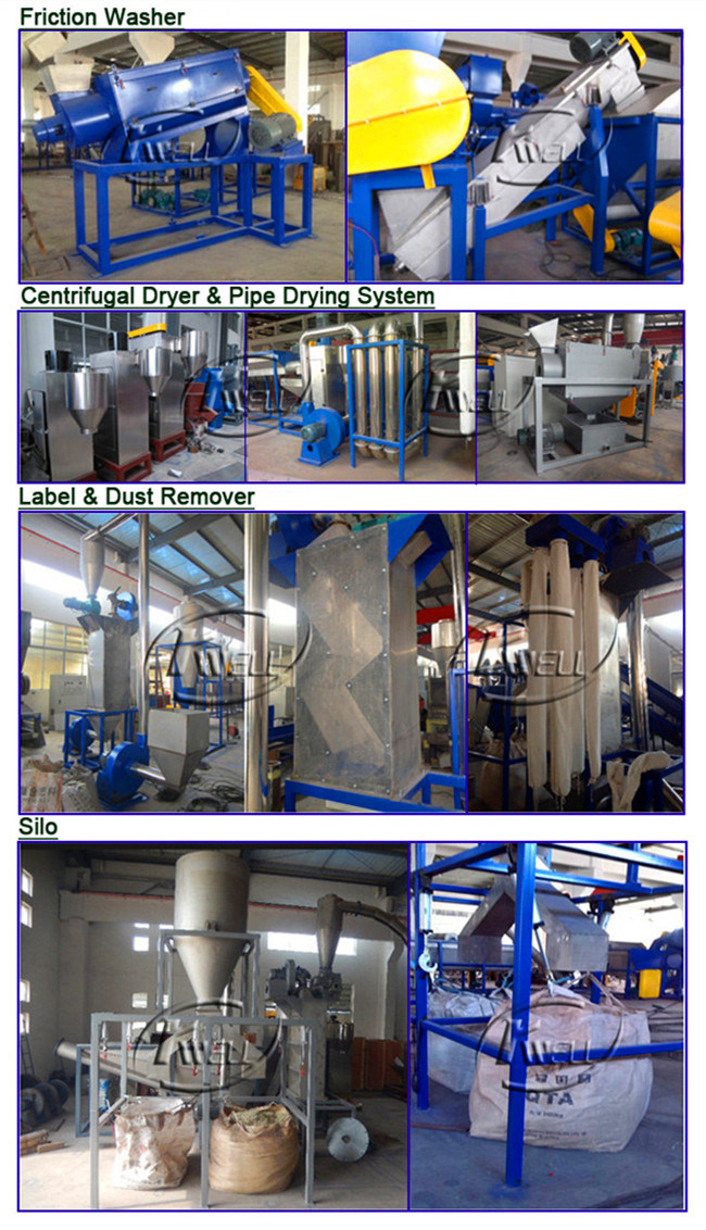 Plastic Bottle Washing Machine/Pet Flakes Recycling Line/Water Bottle Recycling Machine