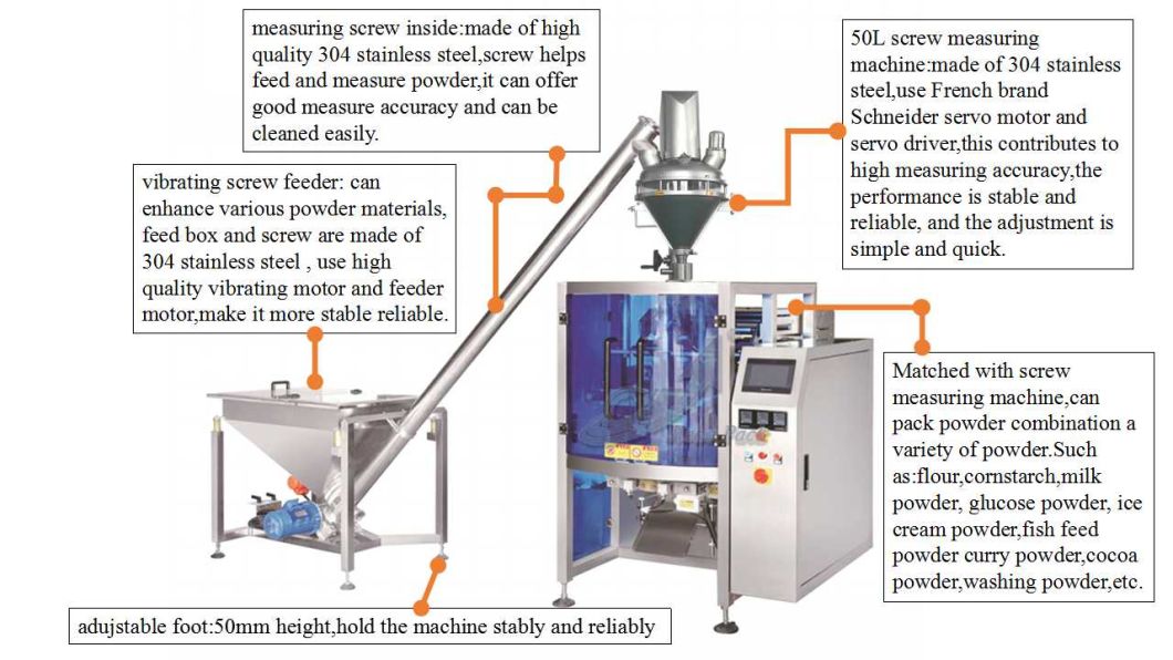 New Design Vertical Automatic Powder Packaging Machine (JA-720)