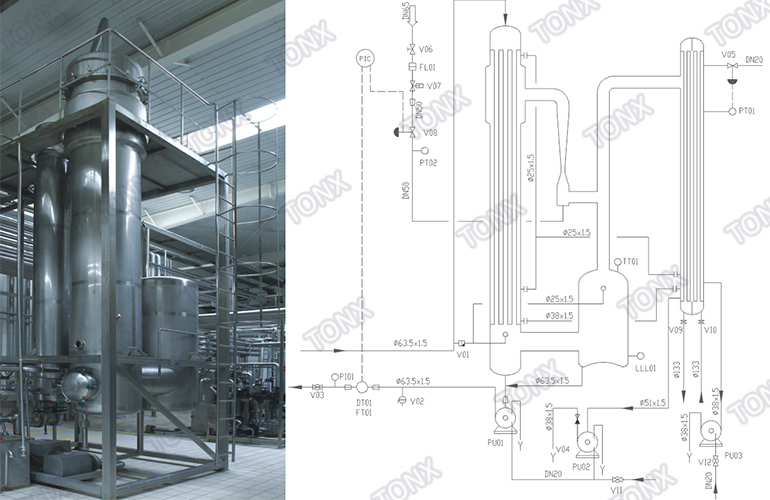 Single-Effect Falling Film Evaporator