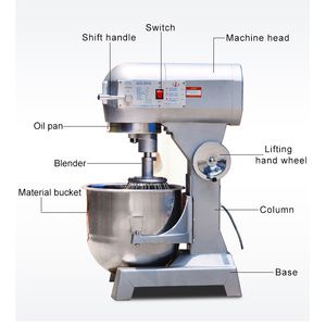 Low prices bakery equipment industrial cake dough mixer 20L dough mixer ...
